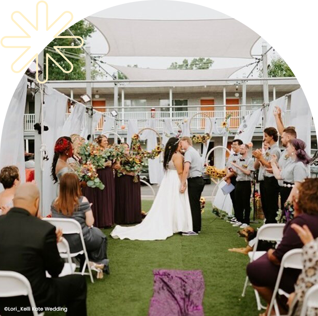 Wedding ceremony at Hotel Royal Oak